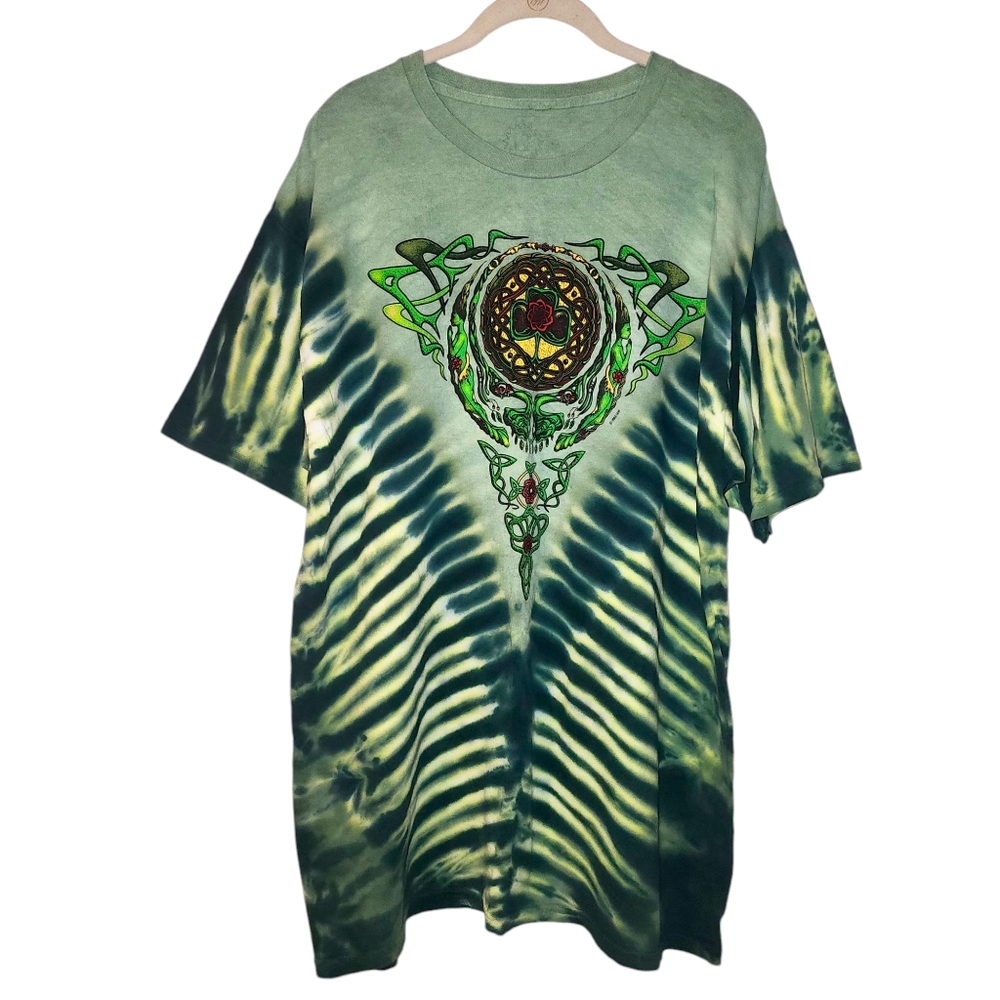 2002 Vintage Sundog Grateful Dead Celtic Knot Tye-Dye Tshirt | Size XL